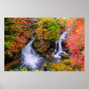 Poster Waterfalls   Faucet Waterfalls Nikko Japan Fall