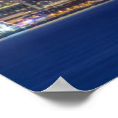 Poster Waterfront et Downtown Skyline à Twilight (Coin)