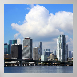 Poster Waterfront view of Miami