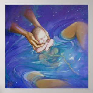 Poster watergeboorte