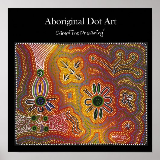 Poster Waterhole Dream Dot Art (Devant)