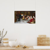 Poster Waterhouse - Consulting The Oracle (Cuisine)