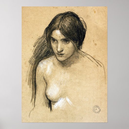Poster Waterhouse - Hylas Et Les Nymphes (Étude) (Devant)