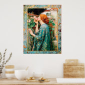 Poster Waterhouse - L'âme d'un Rose -1908 (Cuisine)