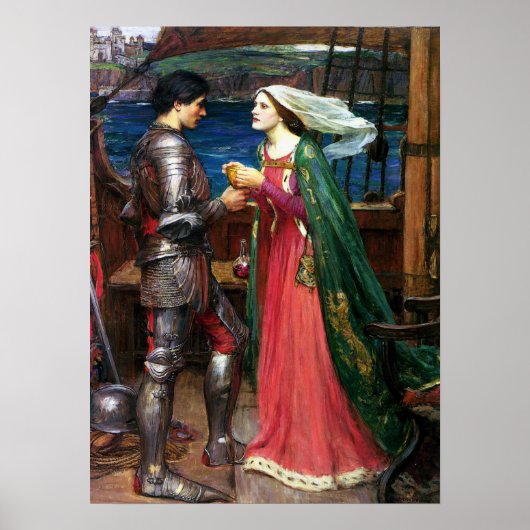 Poster Waterhouse Tristan et Isolde (Devant)