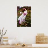 Poster waterhuisbloemen (Keuken)