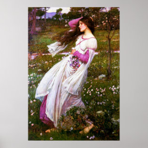 Poster waterhuisbloemen