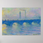 Poster Waterloo Bridge, Fog Effect, 1899-1904 by Monet (Devant)