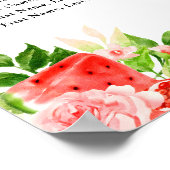 Poster Watermelon and Pomegranate 8 Tables Seating Chart (Coin)