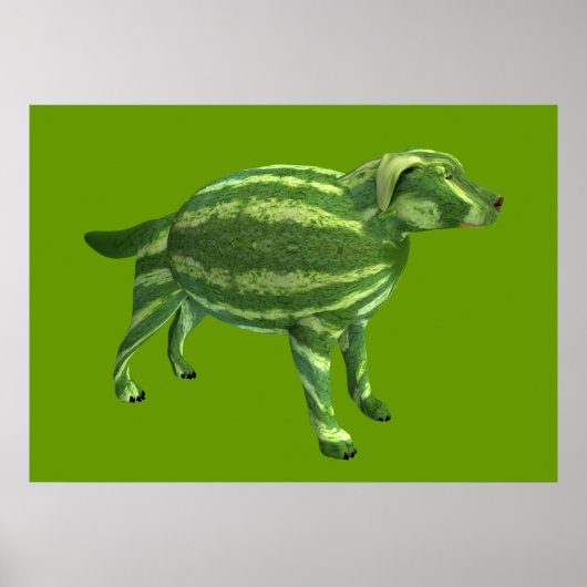 Poster Watermelon Doggie (Devant)