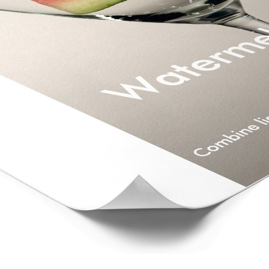 Poster Watermelon Martini (Coin)