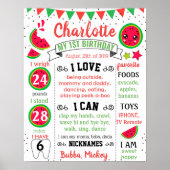Poster Watermelon One dans un melon panneau d'anniversair (Devant)