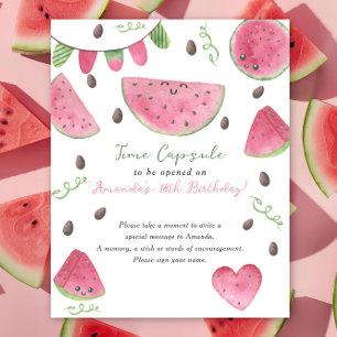 Poster Watermelons Time Capsule 1er anniversaire