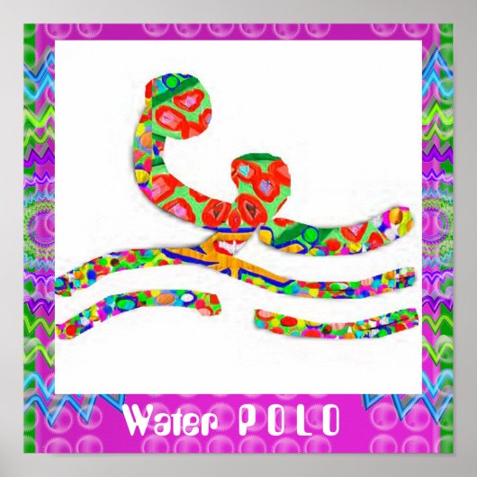 Poster WaterPOLO - Hobby, Exercice, Sports (Devant)