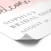 Poster Waterton Pink Sky Beach Bienvenue (Coin)