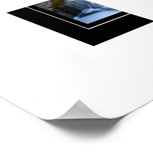 Poster Watervalscène (Hoek)