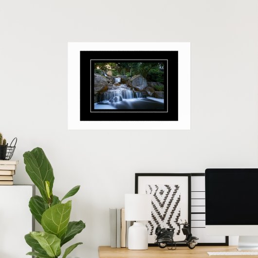 Poster Watervalscène (Thuiskantoor)