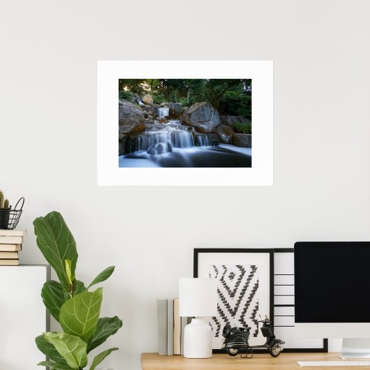 Poster Watervalscène (Thuiskantoor)