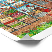 Poster Waterverf van de van de Landenwinkel van d (Hoek)