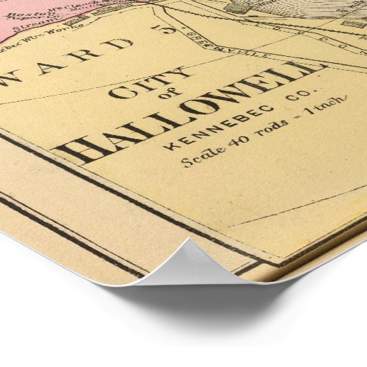 Poster Waterville, Kennebec Co (Coin)