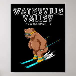 Poster Waterville Valley New Hampshire - Drôle de Grizzl