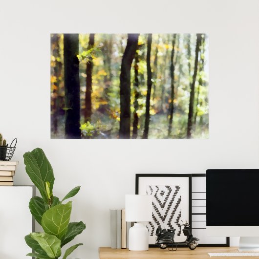 Poster Watery Woods (Bureau à domicile)