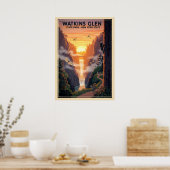 Poster Watkins Glen State Park New York State V02 (Cuisine)