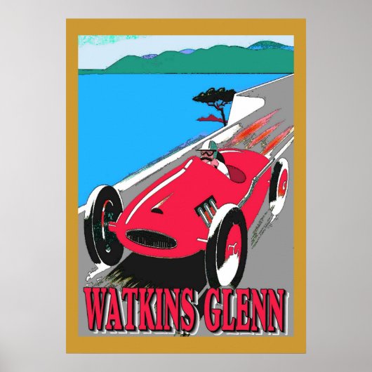 Poster Watkins Glenn Racing (Devant)