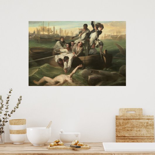 Poster Watson et le requin par John Singleton Copley (Cuisine)