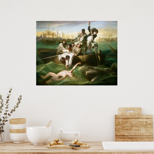 Poster Watson et le requin par John Singleton Copley (Cuisine)