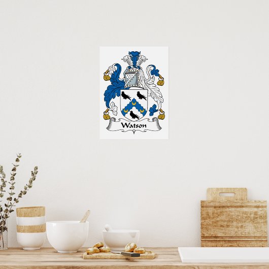 Poster Watson Family Crest (Cuisine)
