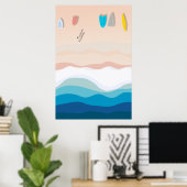 Poster Watsons Bay Sydney | Illustration aérienne (Bureau à domicile)