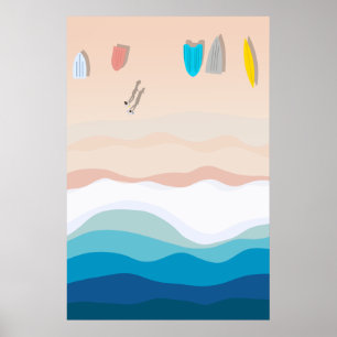 Poster Watsons Bay Sydney   Illustration aérienne