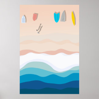 Poster Watsons Bay Sydney | Illustration aérienne