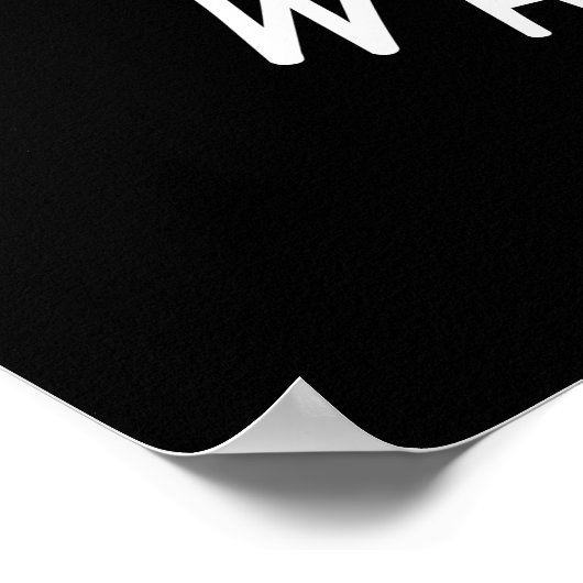 Poster Watts Up Funny Light Bulb Pun Dark BG (Coin)