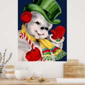 Poster Wave Snowman (Cuisine)