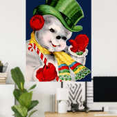 Poster Wave Snowman (Bureau à domicile)