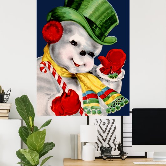 Poster Wave Snowman (Bureau à domicile)