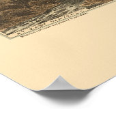 Poster Waverly, NY Carte panoramique - 1881 (Coin)