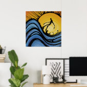 Poster WaveRunner (Imprimer) par Nathan Jalani Taylor (Bureau à domicile)