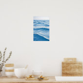 Poster Waves Océan Nature Mer Bleu Eau Surface Plage (Cuisine)