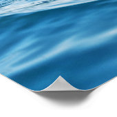 Poster Waves Océan Nature Mer Bleu Eau Surface Plage (Coin)