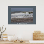 Poster Waves Sea Isle City (Cuisine)