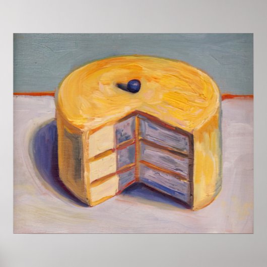 Poster wayne thiebaud - gâteau au citron 1964 (Devant)