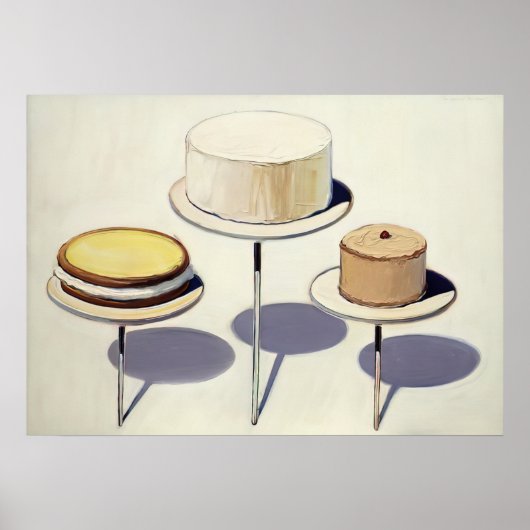 Poster wayne thiebaud - gâteaux en vitrine 1963 (Devant)
