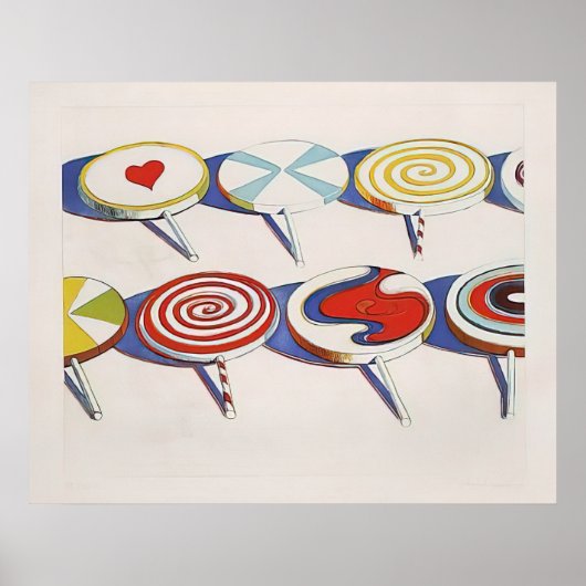 Poster wayne thiebaud - gros suçoirs 1971 (Devant)
