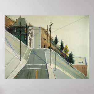 Poster wayne thiebaud - intersection de la 24e rue 1977