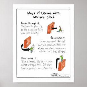 Poster Ways of Dealing with Writer’s Block Print