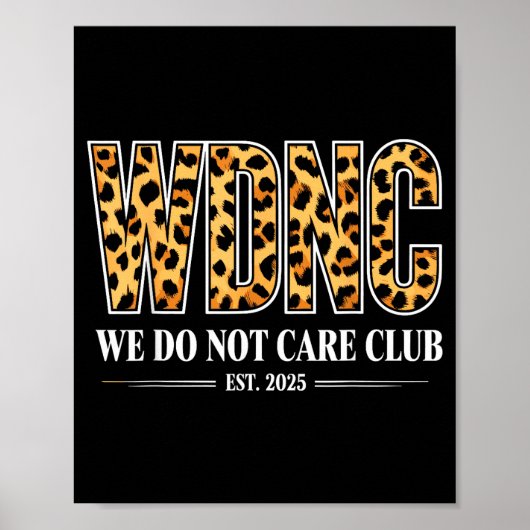 Poster Wdnc - Club On S'en Fiche (Devant)