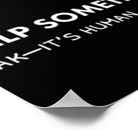 Poster We All Need Help Sometimes (Coin)